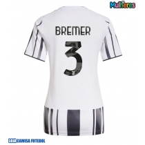 Camisa de Futebol Juventus Gleison Bremer #3 Equipamento Principal Mulheres 2025-26 Manga Curta